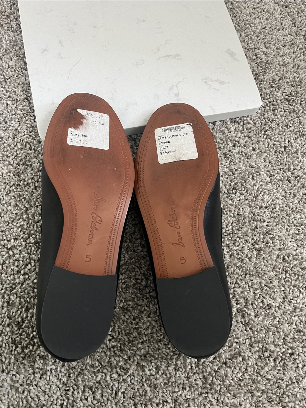 Sam Edelman Black Leather Loraine Loafers - Picture 3 of 5